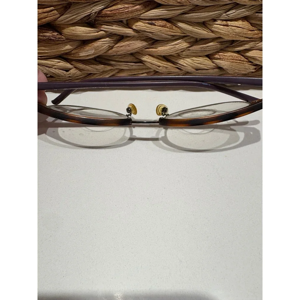 Eyecroxx Round‎ Tortoise Silver Metal Frame Glasses Spectacles Eyewear